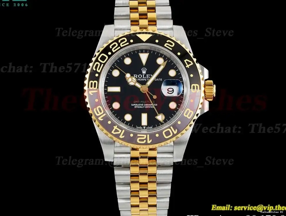 II APF SS YG Black GRNR VR3285 126713 Master GMT Brown 0416